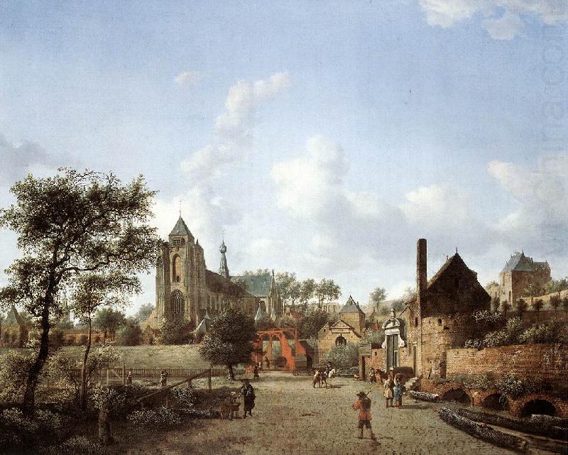 HEYDEN, Jan van der proach to the Town of Veere china oil painting image